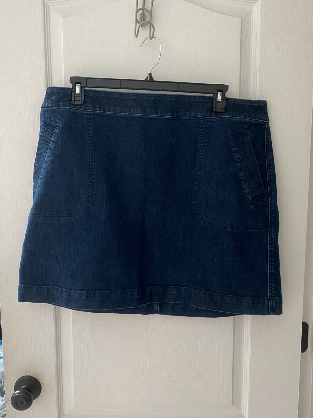 LOFT Plus Dark Blue Denim Skirt